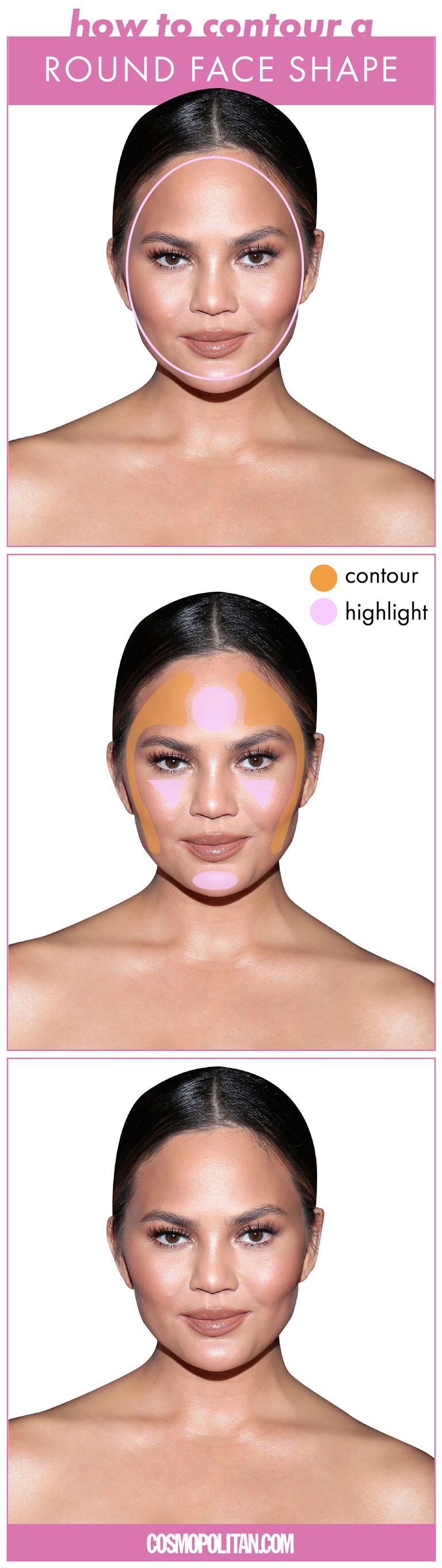 Exactly How To Contour And Highlight Based On Your Face Shape Beauty Homepage Cosmopolitan Middle East