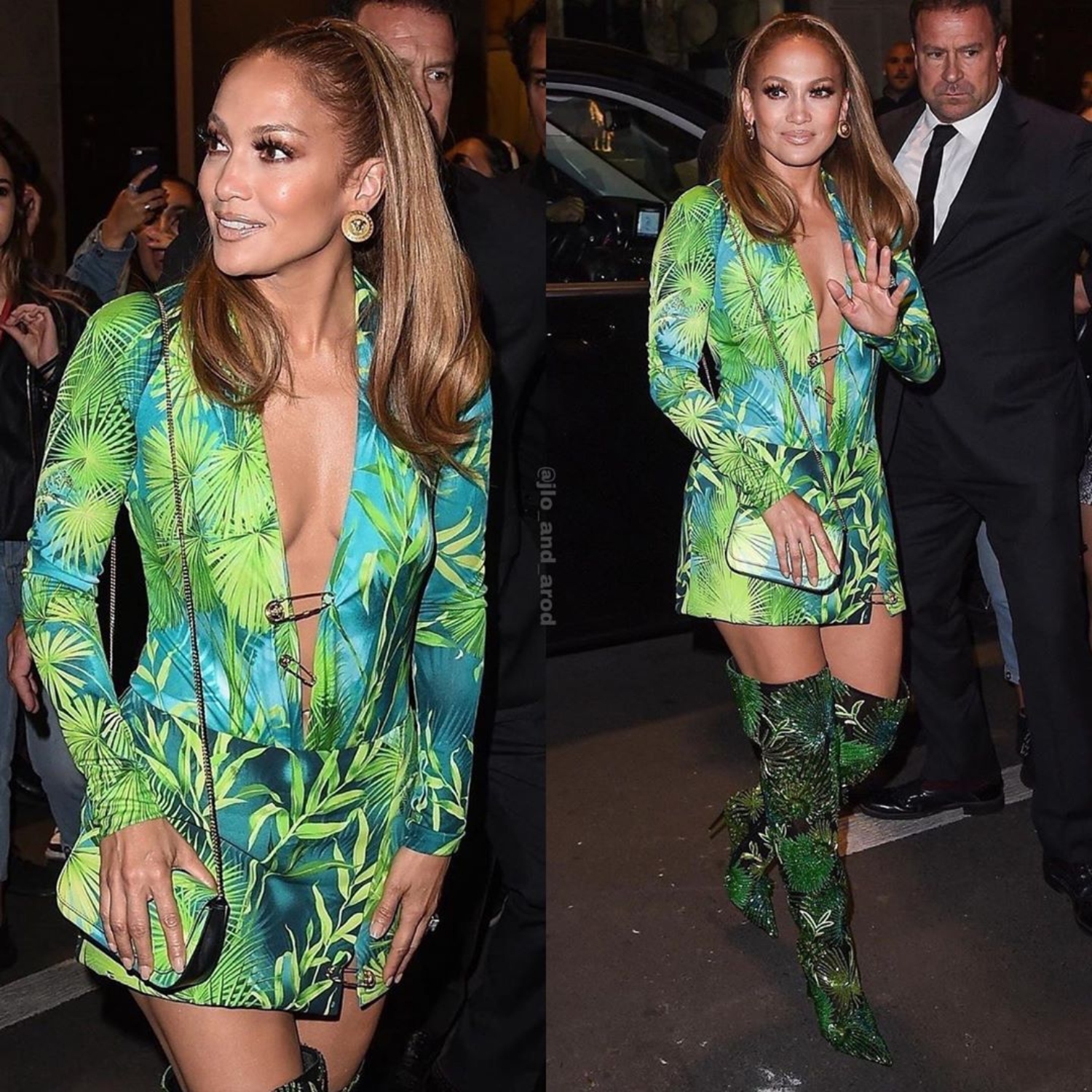 Damn J Lo Just Slayed The Versace Runway In A Recreation Of Her Iconic Grammys Gown Celebs Fashion News Cosmopolitan Middle East