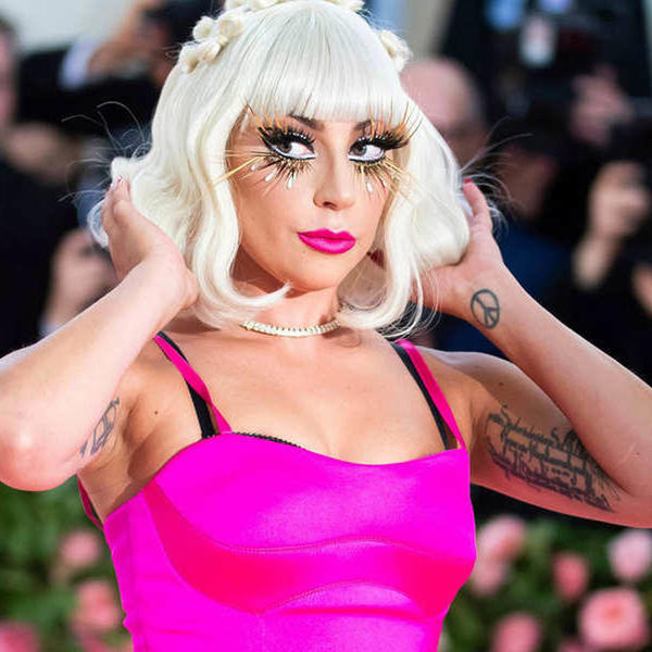Lady Gaga Is A Marshmallow Dream With Her Pink Hair And Dress For BFF’s Wedding | Celebs ...
