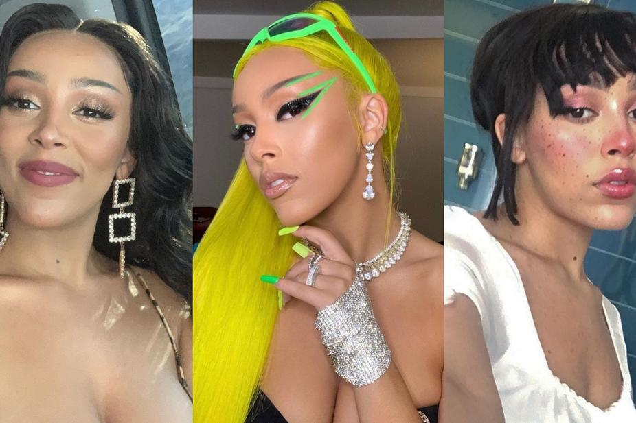 All of Doja Cat's make-up looks that make us want to be e-girls
