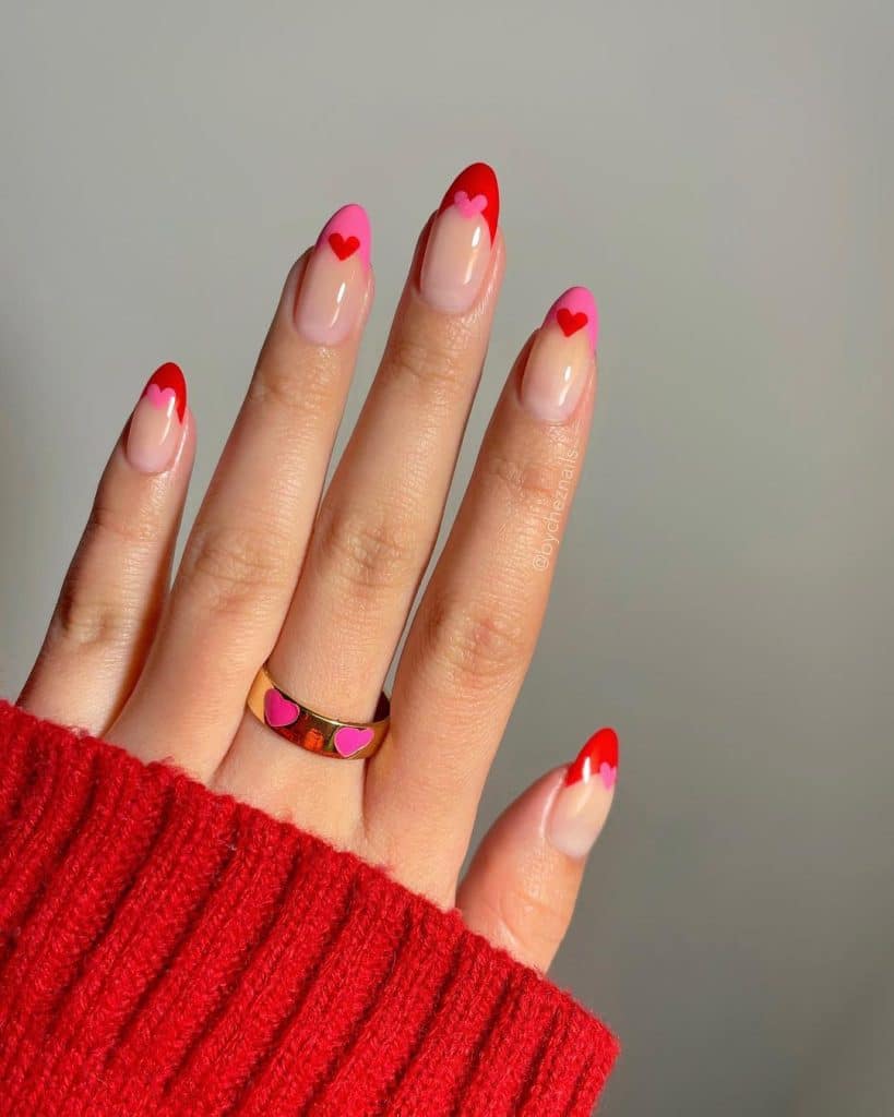 Valentine's Day nails